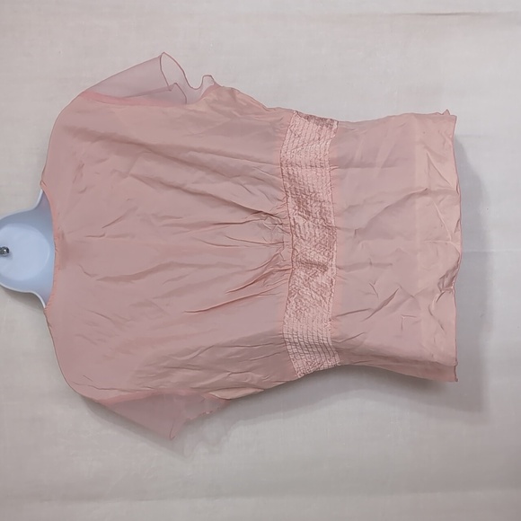 Vintage Sunny Leigh Pale Pink Silk Clasp Front Blouse Size Small - Picture 4 of 5